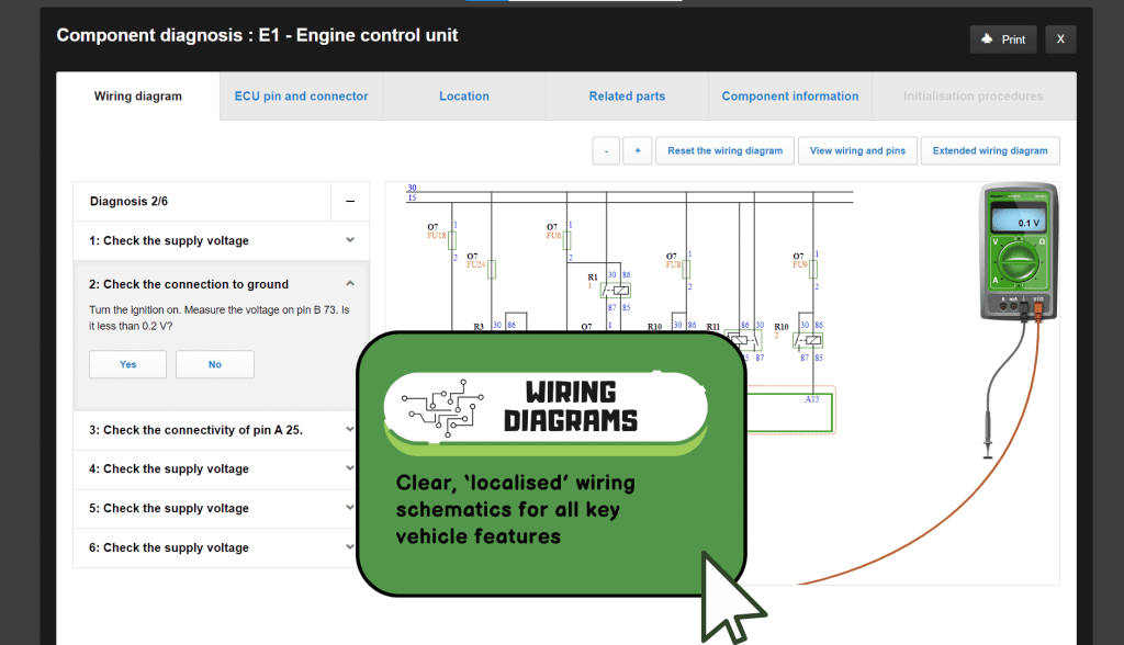 haynes pro workshopdata wiring diagrams